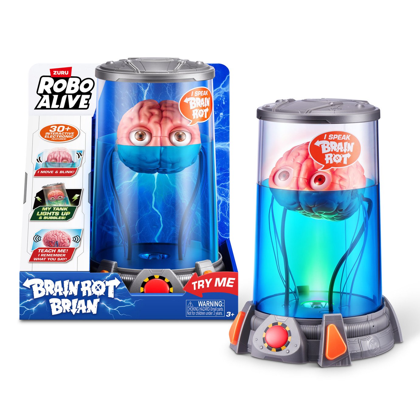 Robo Alive Brain Rot Brian Figures