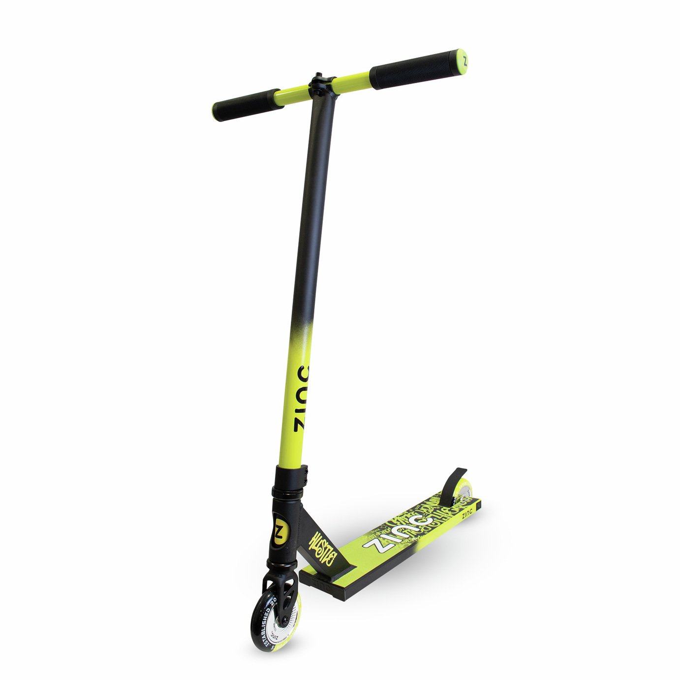 Zinc Hustle Pro Series Stunt Scooter - Yellow & Black