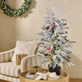 Argos Home 3ft Cones and Berries Pre Lit Christmas Tree