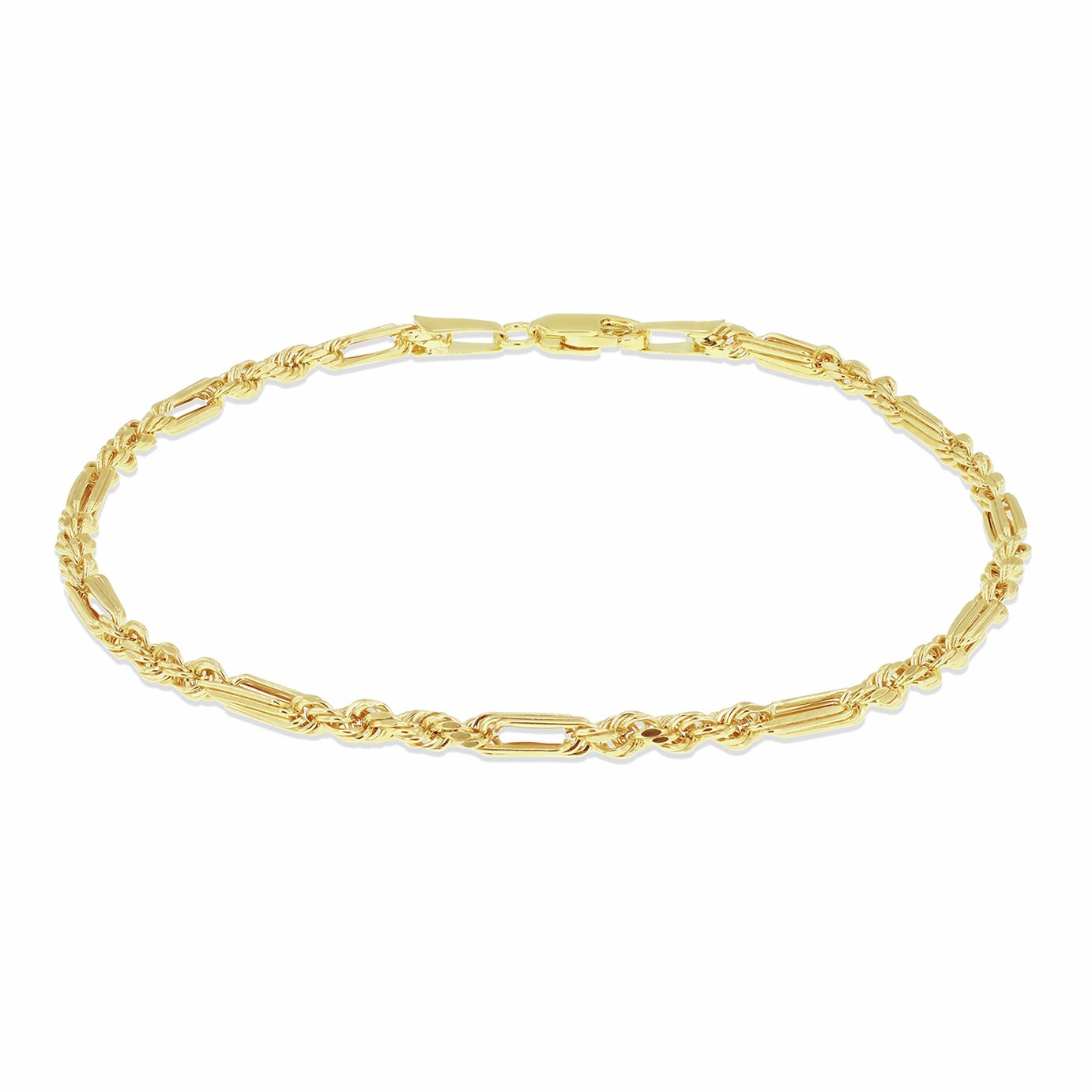 Revere 9ct Yellow Gold Figarope Bracelet