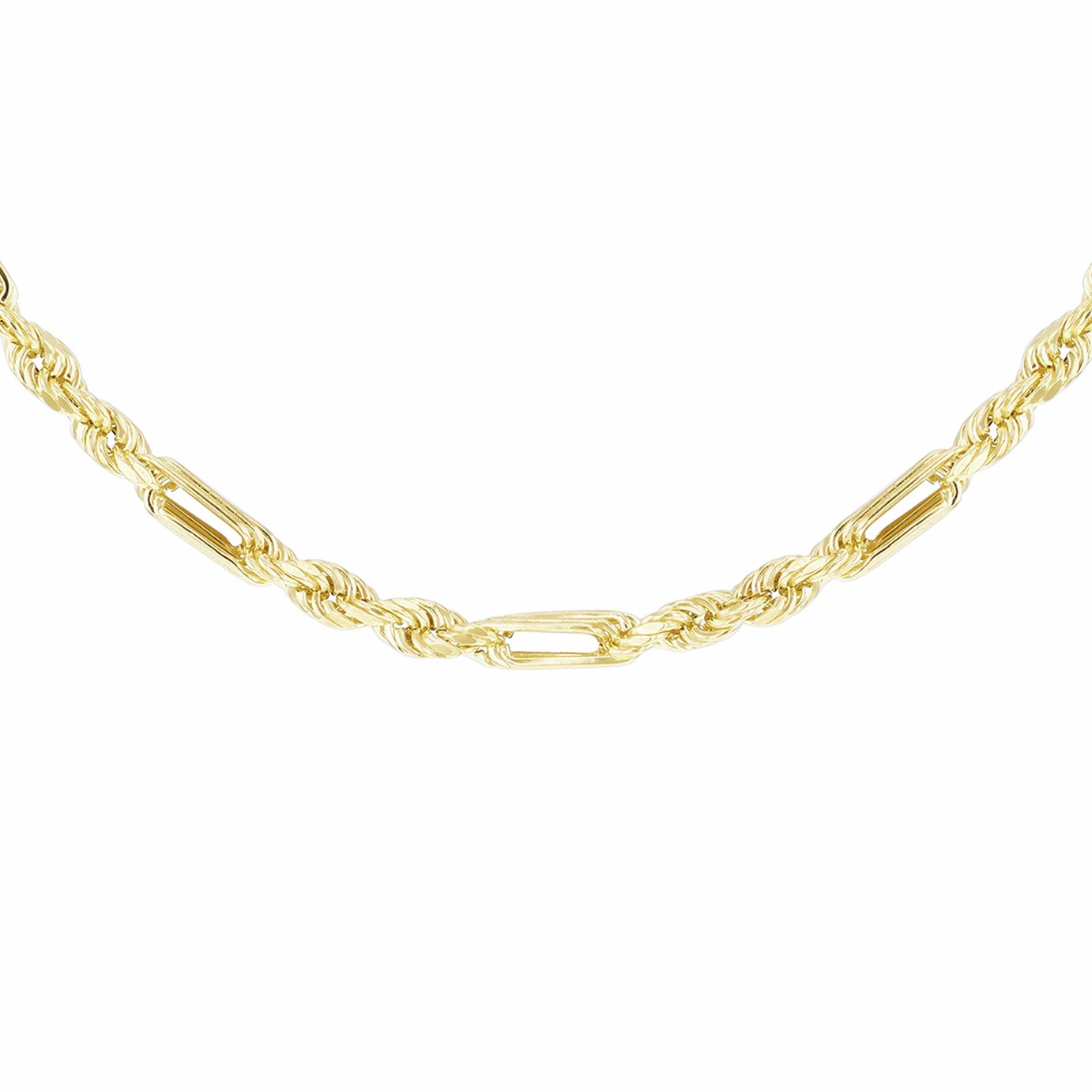 Revere 9ct Yellow Gold Figarope 18 Inch Chain