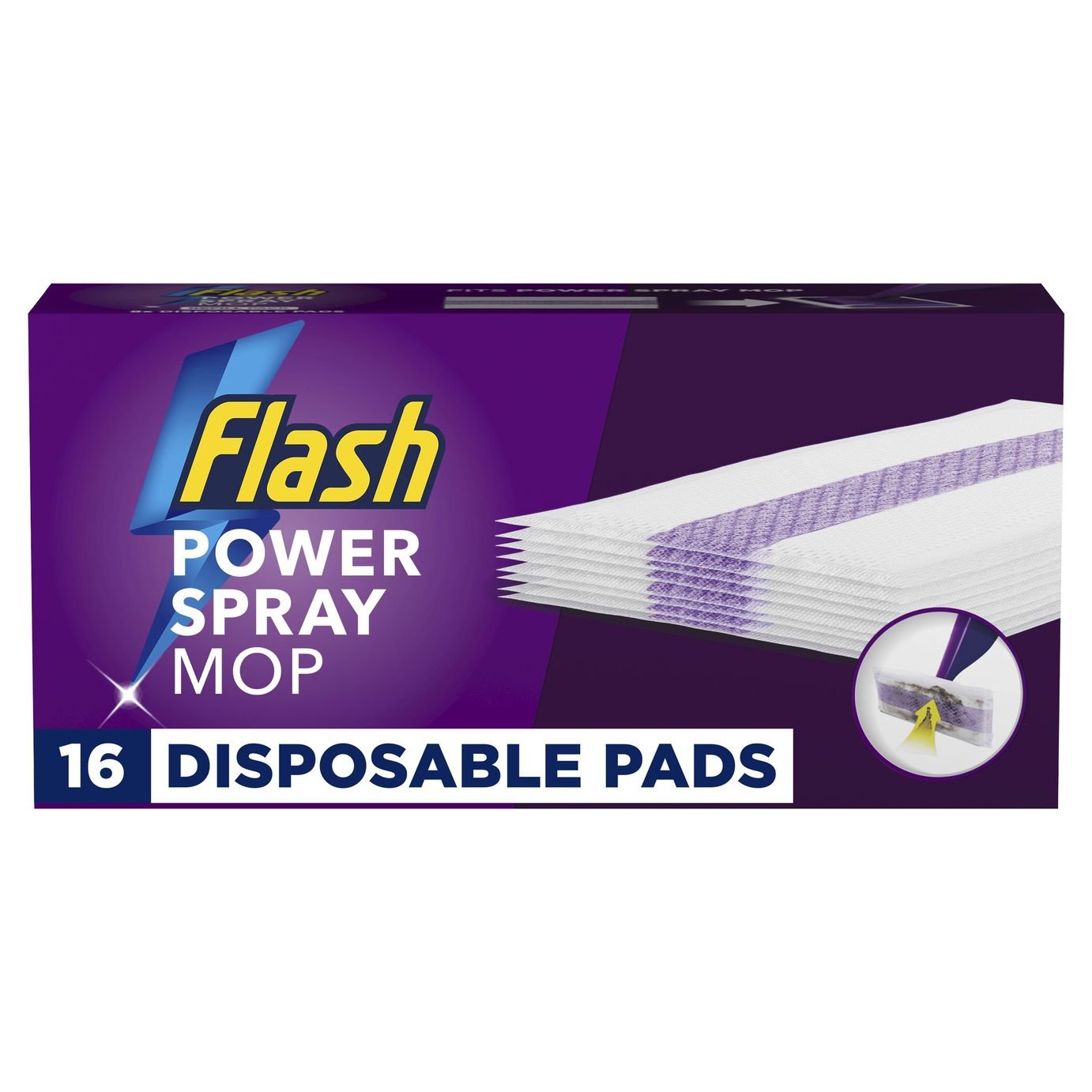 Flash Spray Mop Disposable Pads Refill - Pack of 16