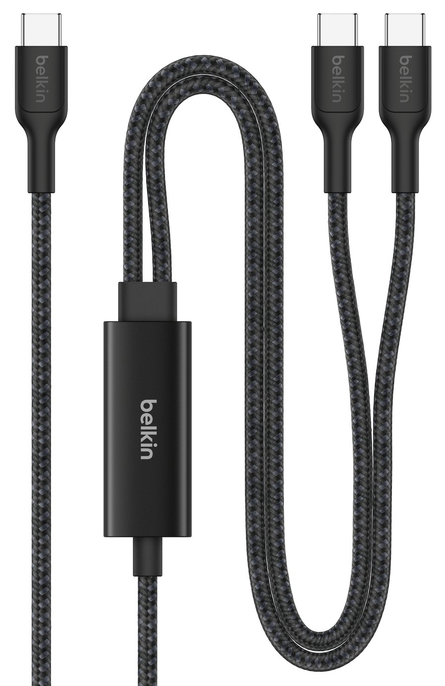 Belkin BoostCharge Pro 1.5m 140W 2-In-1 USB-C Cable - Black