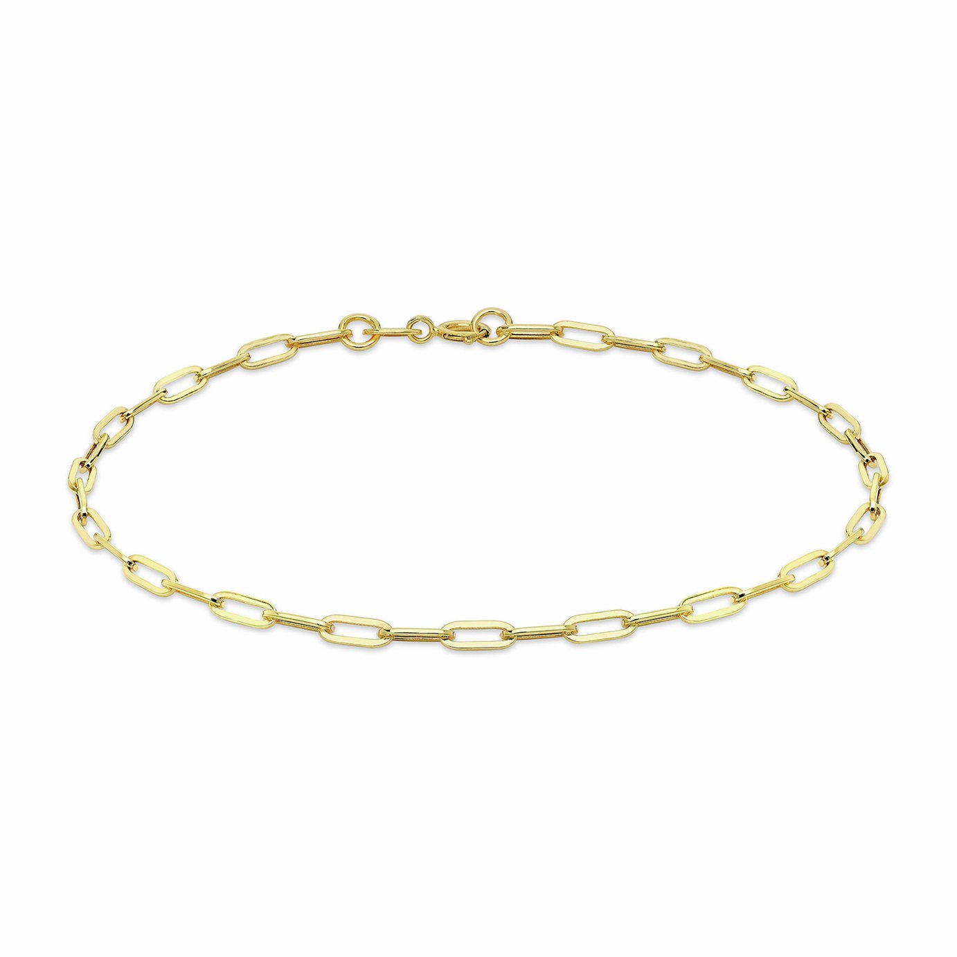 Revere 9ct Yellow Gold Paper Chain Bracelet