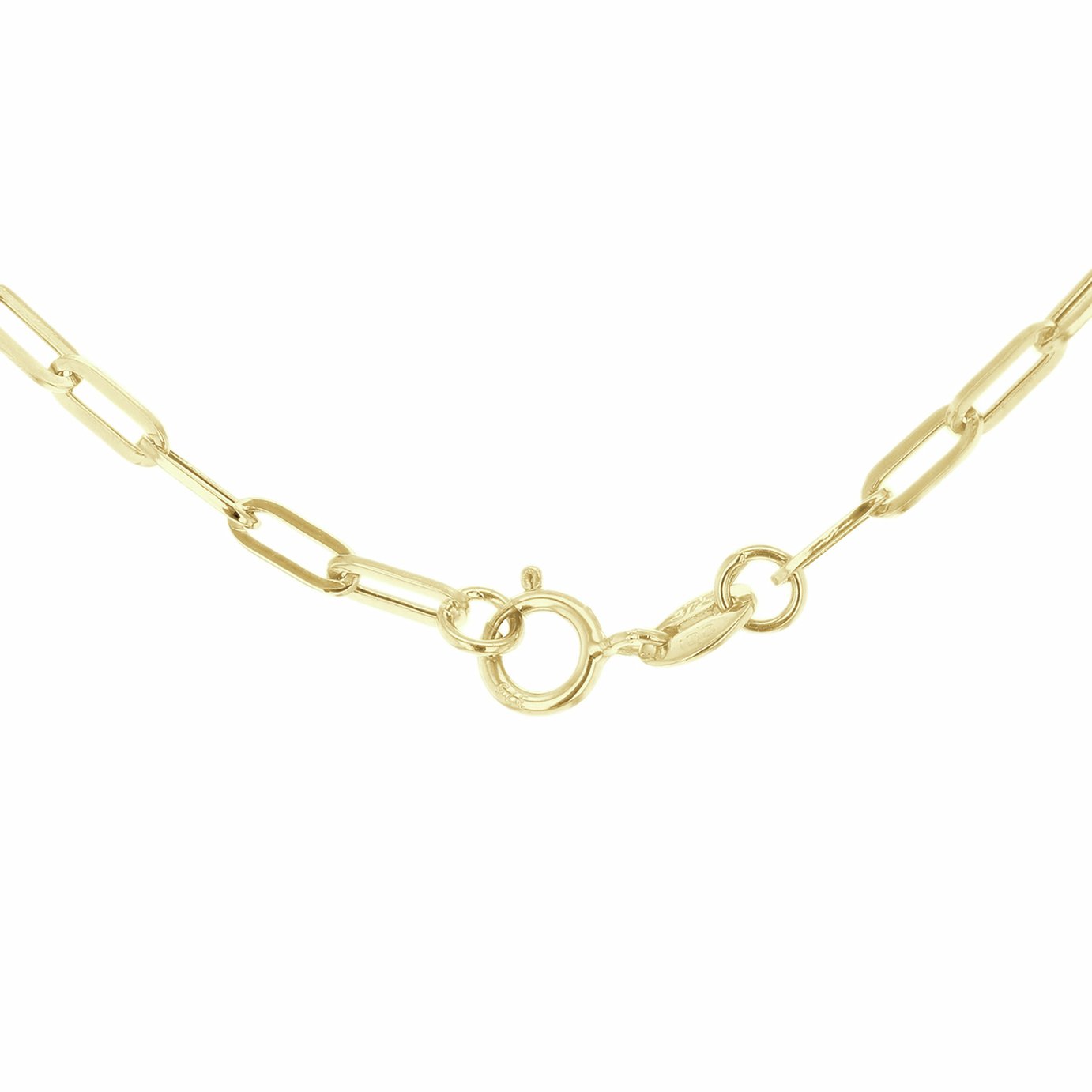 Revere 9ct Yellow Gold Paperlink 18 Inch Chain
