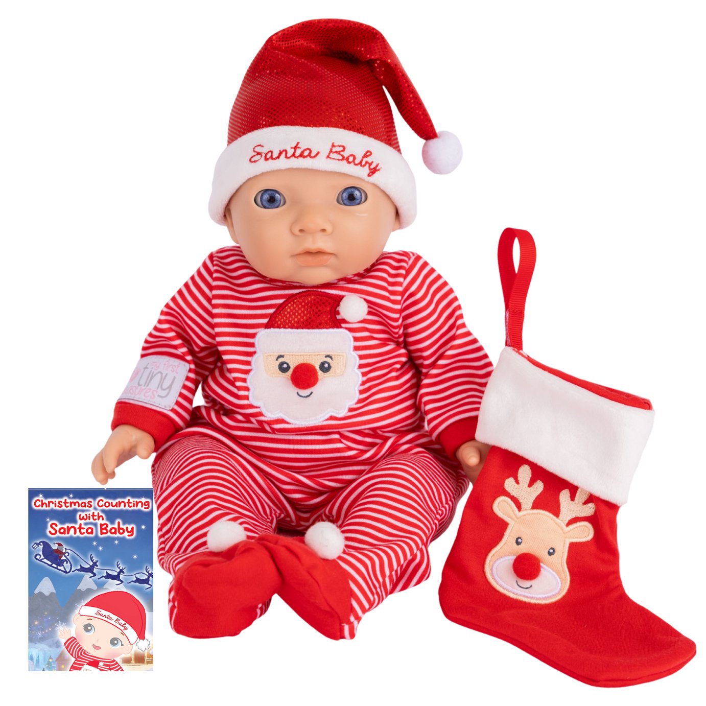 Tiny Treasures My First Christmas Eve Santa Baby Set