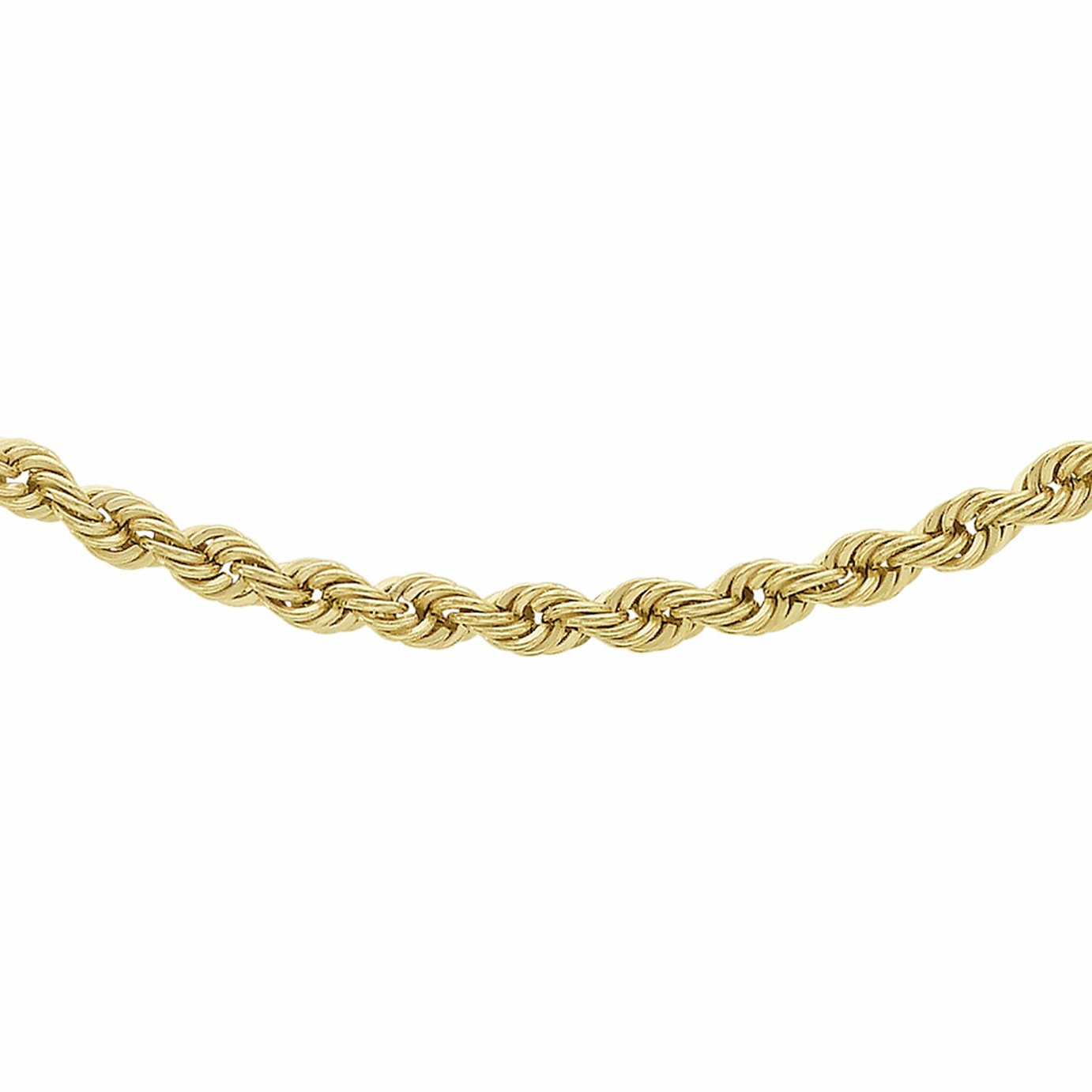 Revere 9ct Yellow Gold 18 Inch Rope Chain
