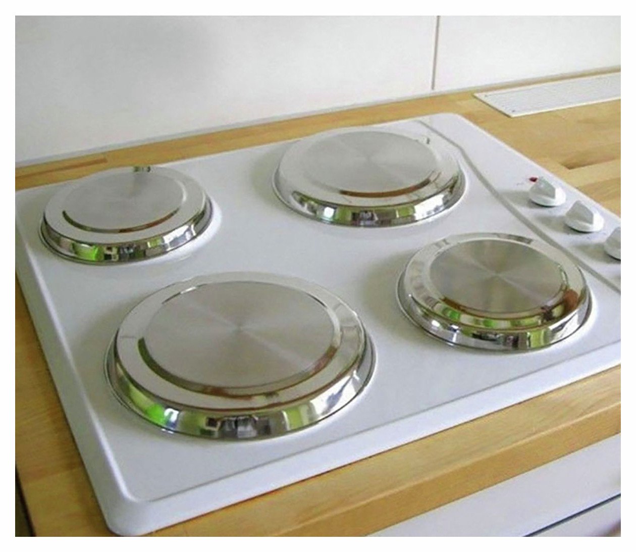 Argos Home Set of 4 Stainless Steel Hob Covers
