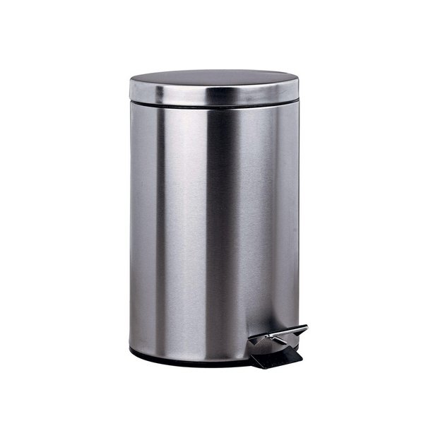 Buy HOME 12 Litre Pedal Kitchen Bin - Silver at Argos.co.uk - Your ...