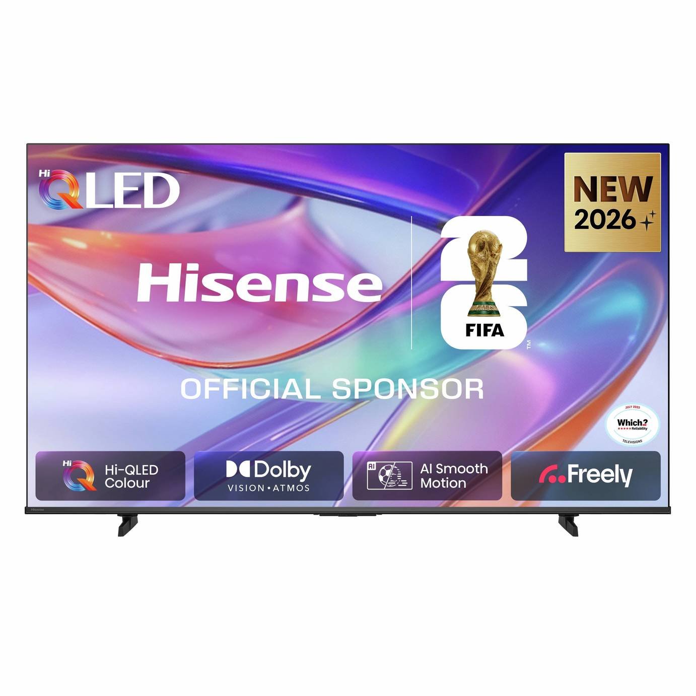Hisense 50 Inch 50E7STUK Smart 4K UHD HDR QLED Freely TV