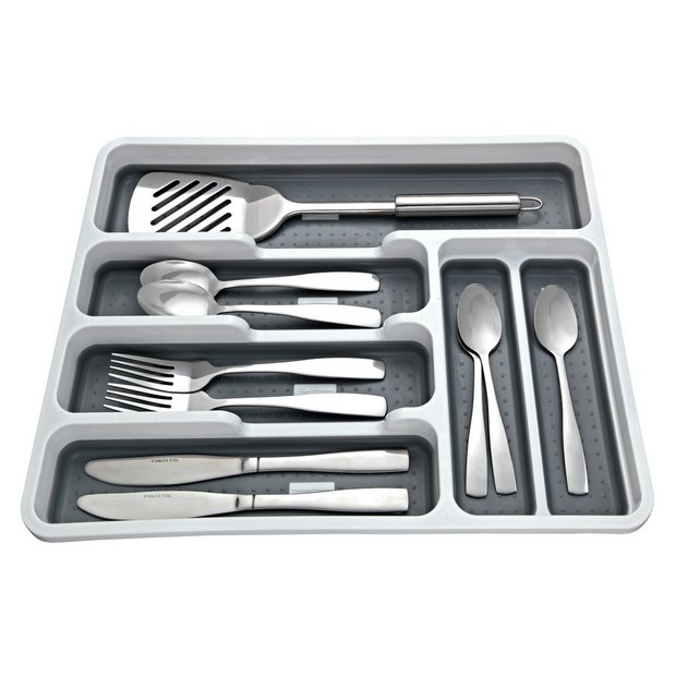 Buy Addis Cutlery Drawer White Cutlery Trays Argos