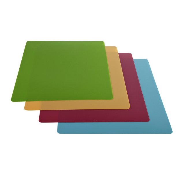 Chop Chop Cutting Mats, Flexible, Assorted Colors - 4 mats