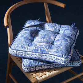 Habitat x Morris & Co. Inky Blue Seat Cushions 2 Pack - 40x40cm