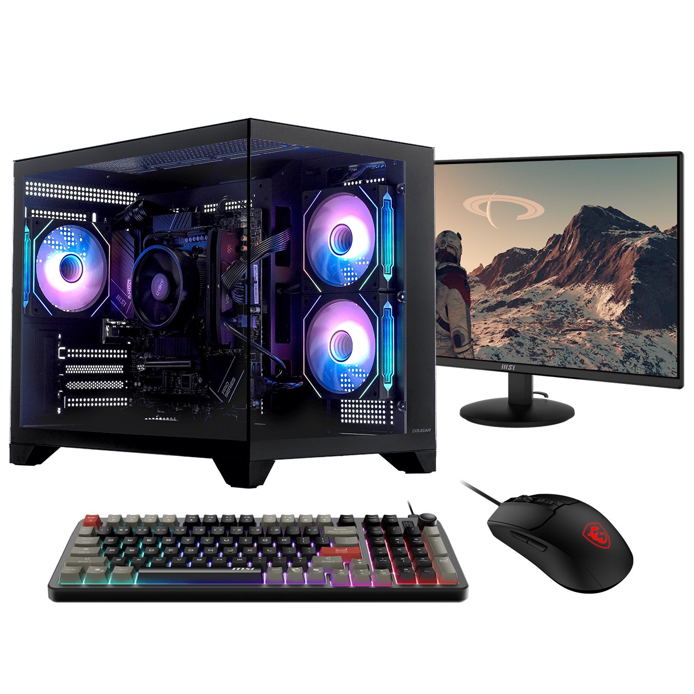 Stormforce Rogue AMD Ryzen 5 16GB 1TB Gaming Desktop PC & 23.8in Monitor Bundle