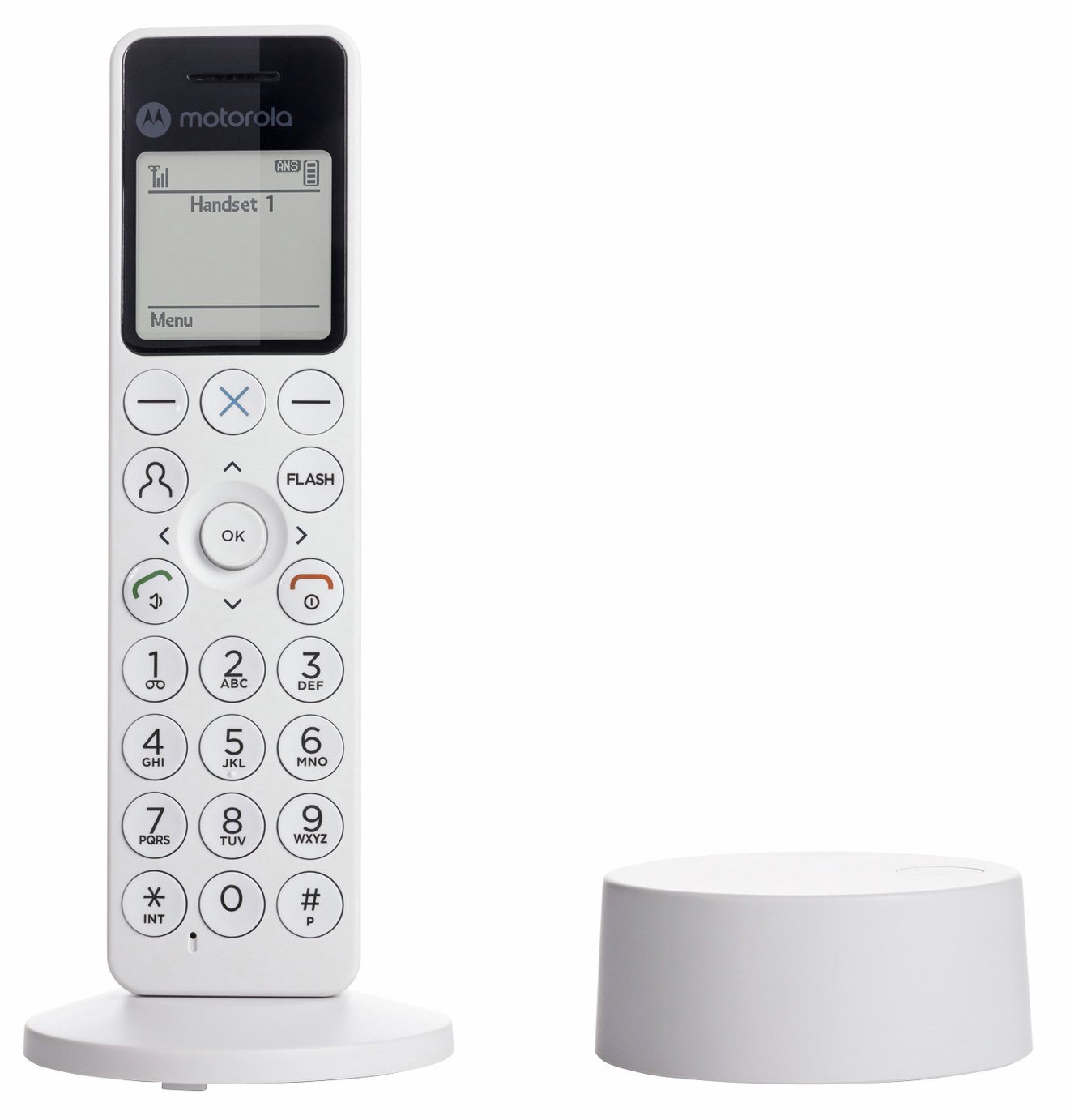 Motorola DOT411 Cordless Telephone with Answer Machine - Single