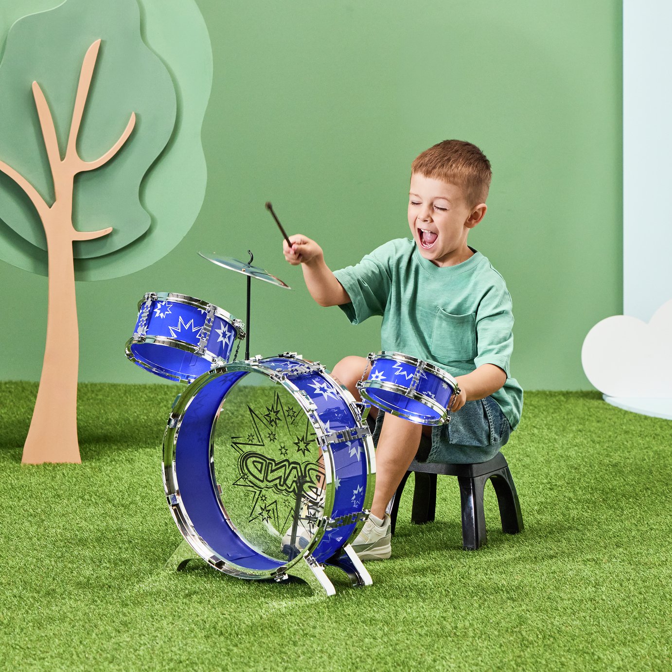 Chad Valley Drum Kit Musicial Toy