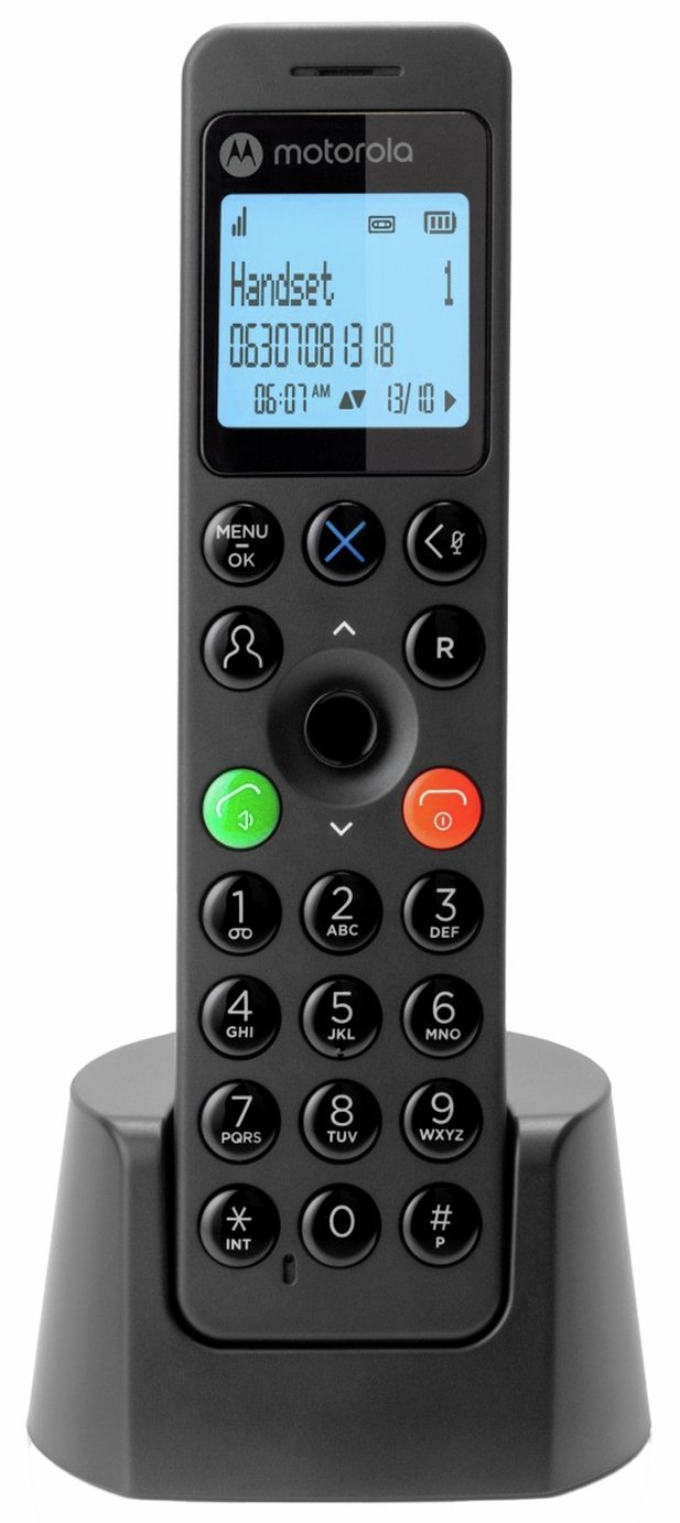 Motorola DOT211 Cordless Telephone with Answer Machine - Single