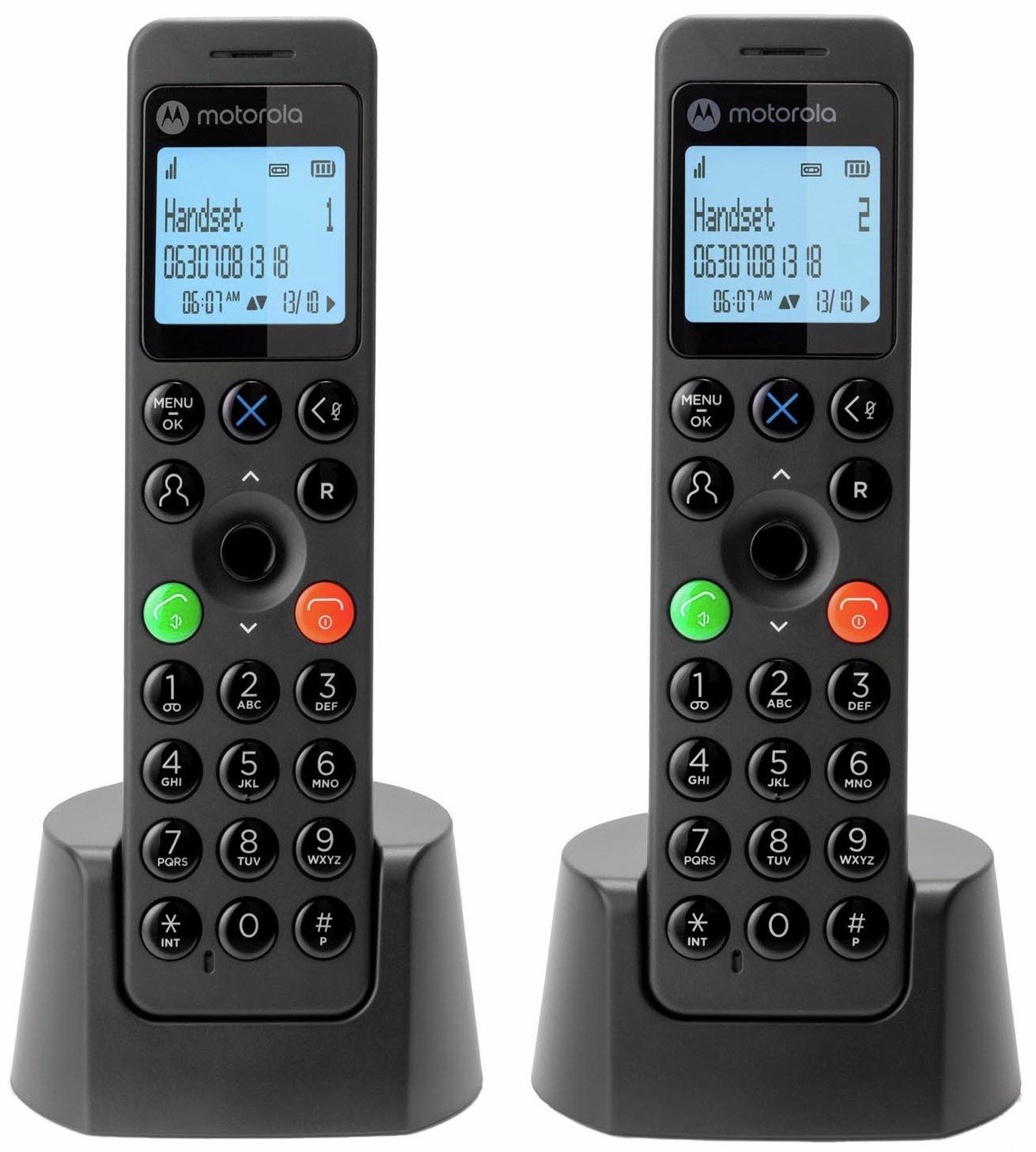 Motorola DOT212 Cordless Telephone with Answer Machine - Twin