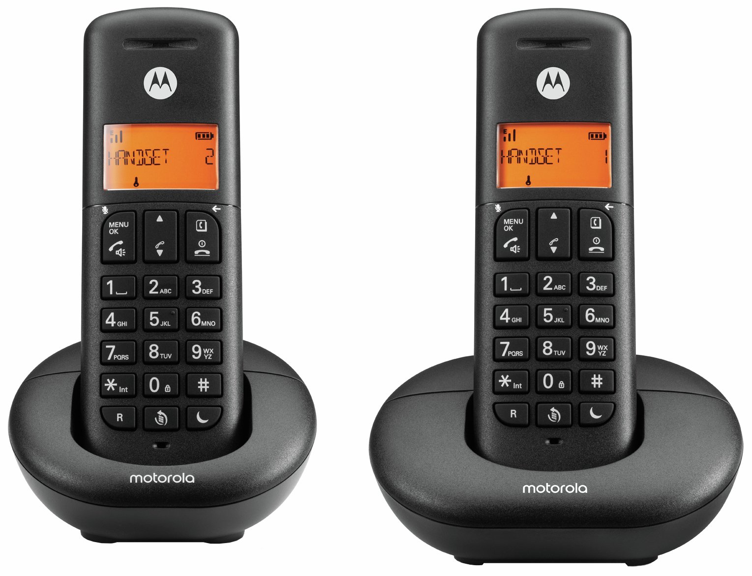 Motorola E202 Cordless Telephone - Twin