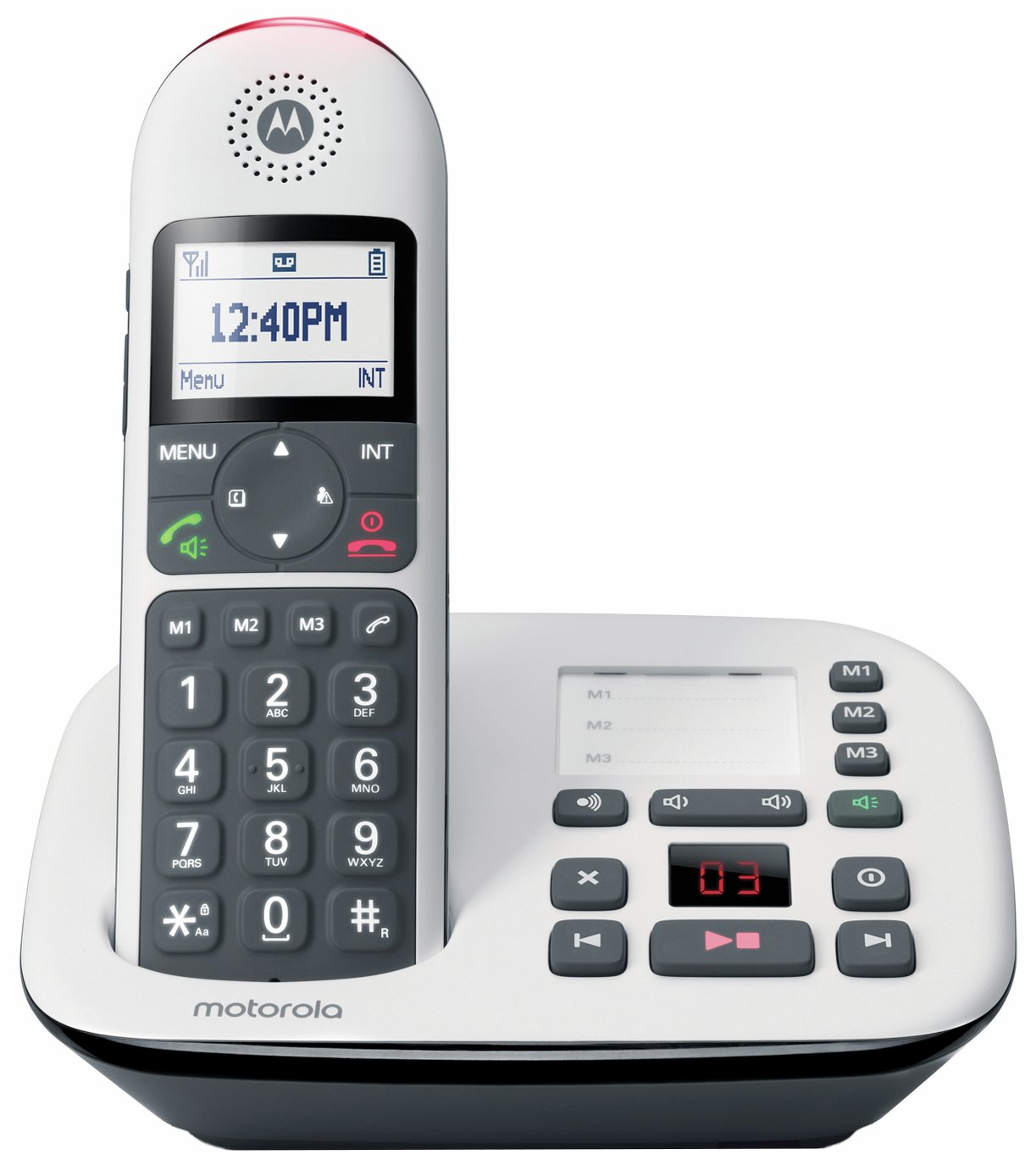 Motorola CD5011 Cordless Telephone with Answer Machine - Single