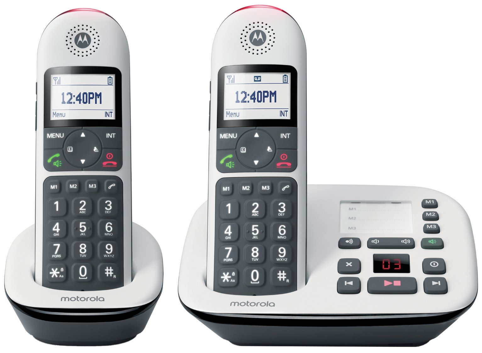 Motorola CD5012 Cordless Telephone with Answer Machine - Twin