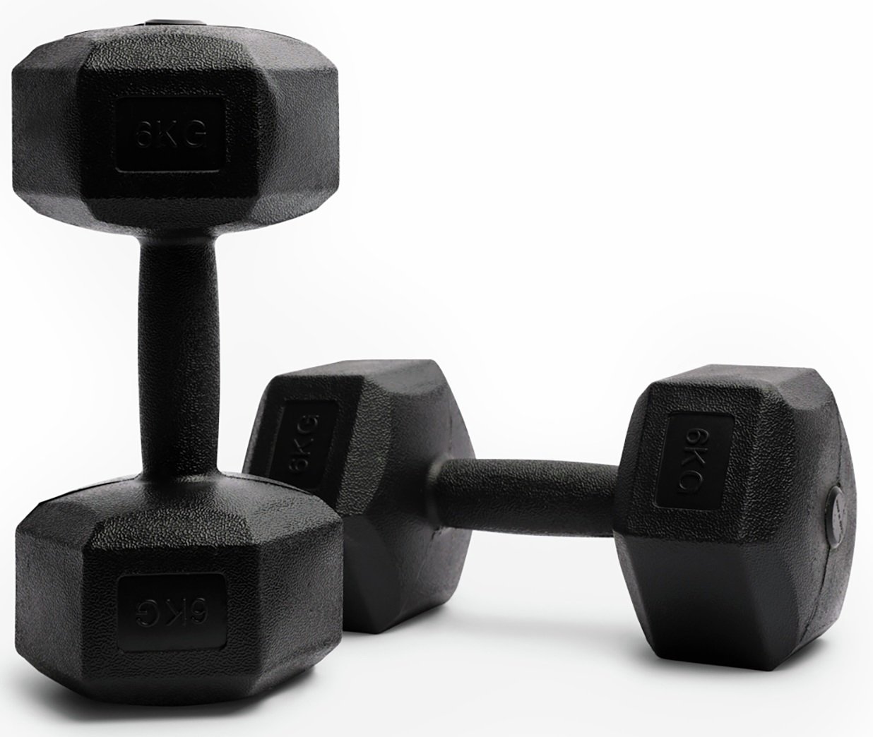 Northern Plastic Hex Dumbbells Set - 2 x 6Kg