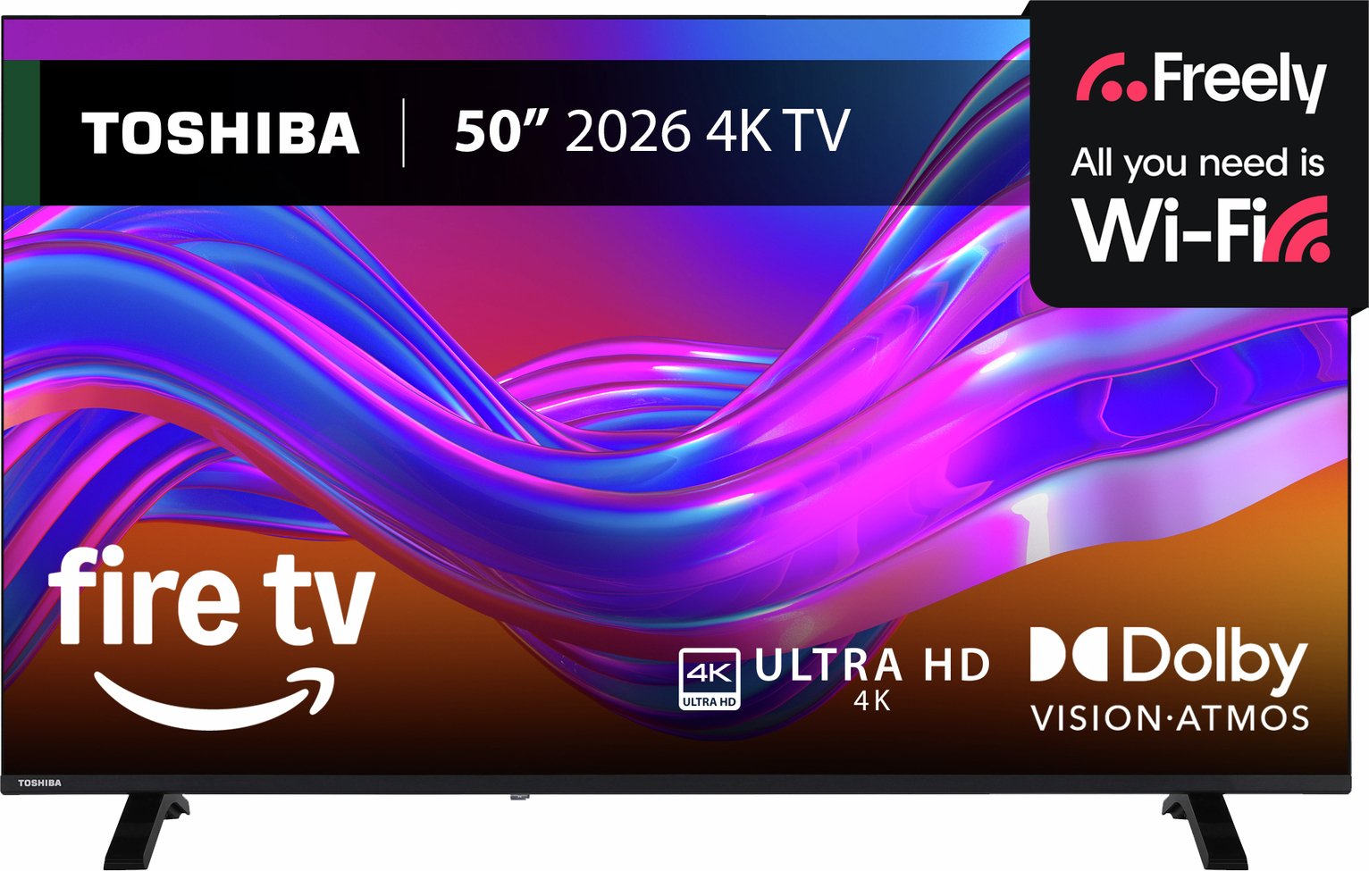 Toshiba 50 Inch 50UF2653DB Smart 4K UHD HDR Freely Fire TV