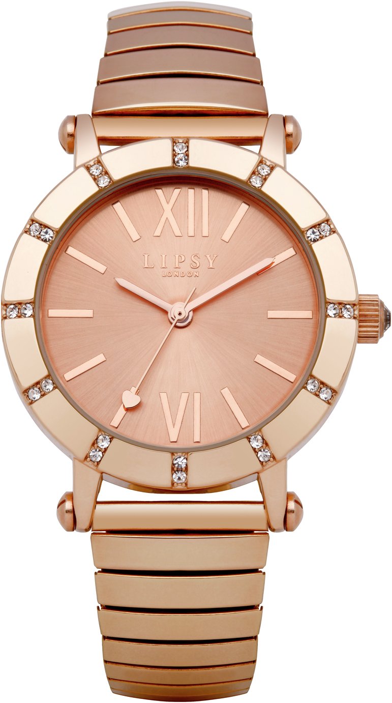 Lipsy Rose Gold Coloured Dial and Strap Bracelet Watch