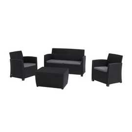 Keter 4-Seater Mia Lounge Set with Storage Table