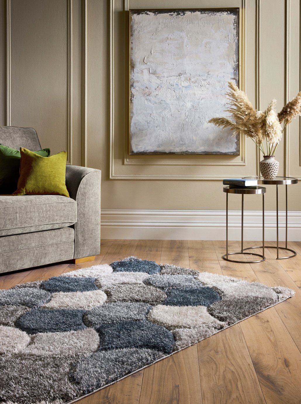 Origin 3D Scallop Short Pile Rug - 160x230cm