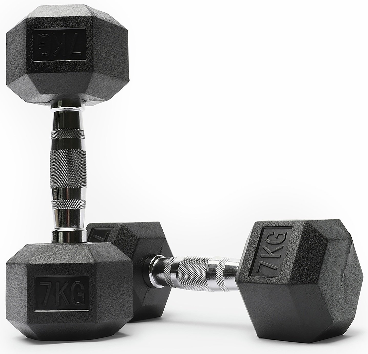 Northern Hex Cast Iron Dumbbells Set - 2 x 7Kg