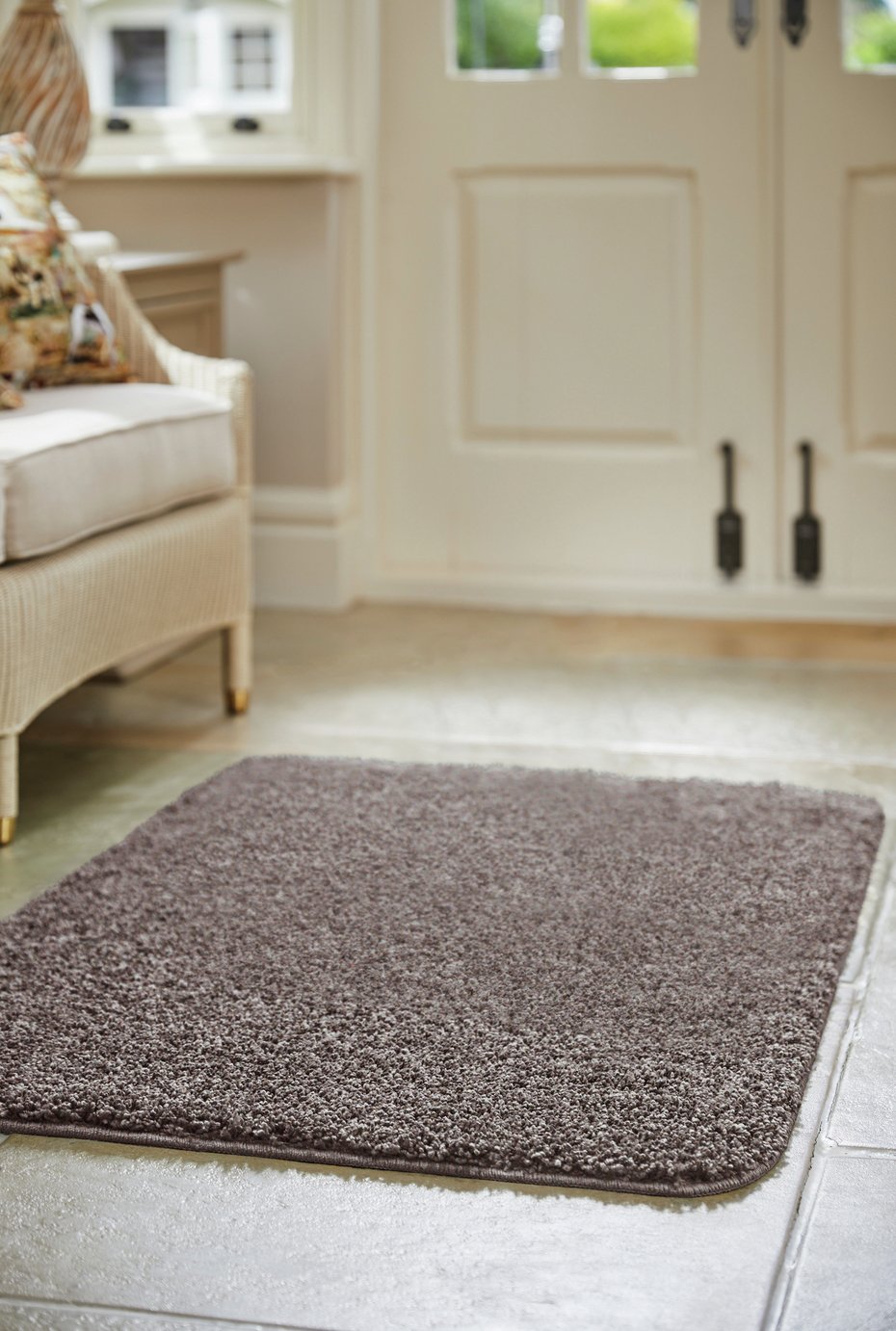 Buddy Mocha Brown Shaggy Rug