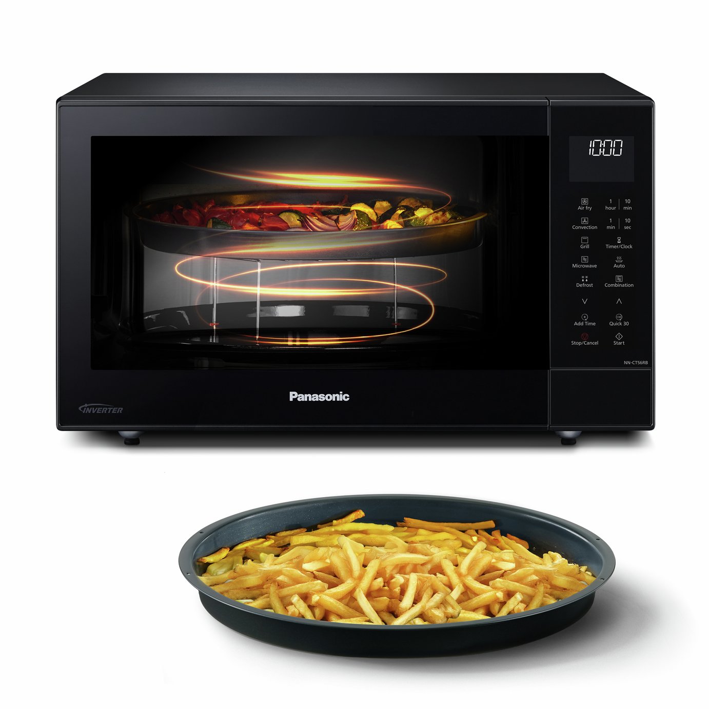 Panasonic 1000w Airfry Combo Microwave NN-CT56RBBPQ - Black