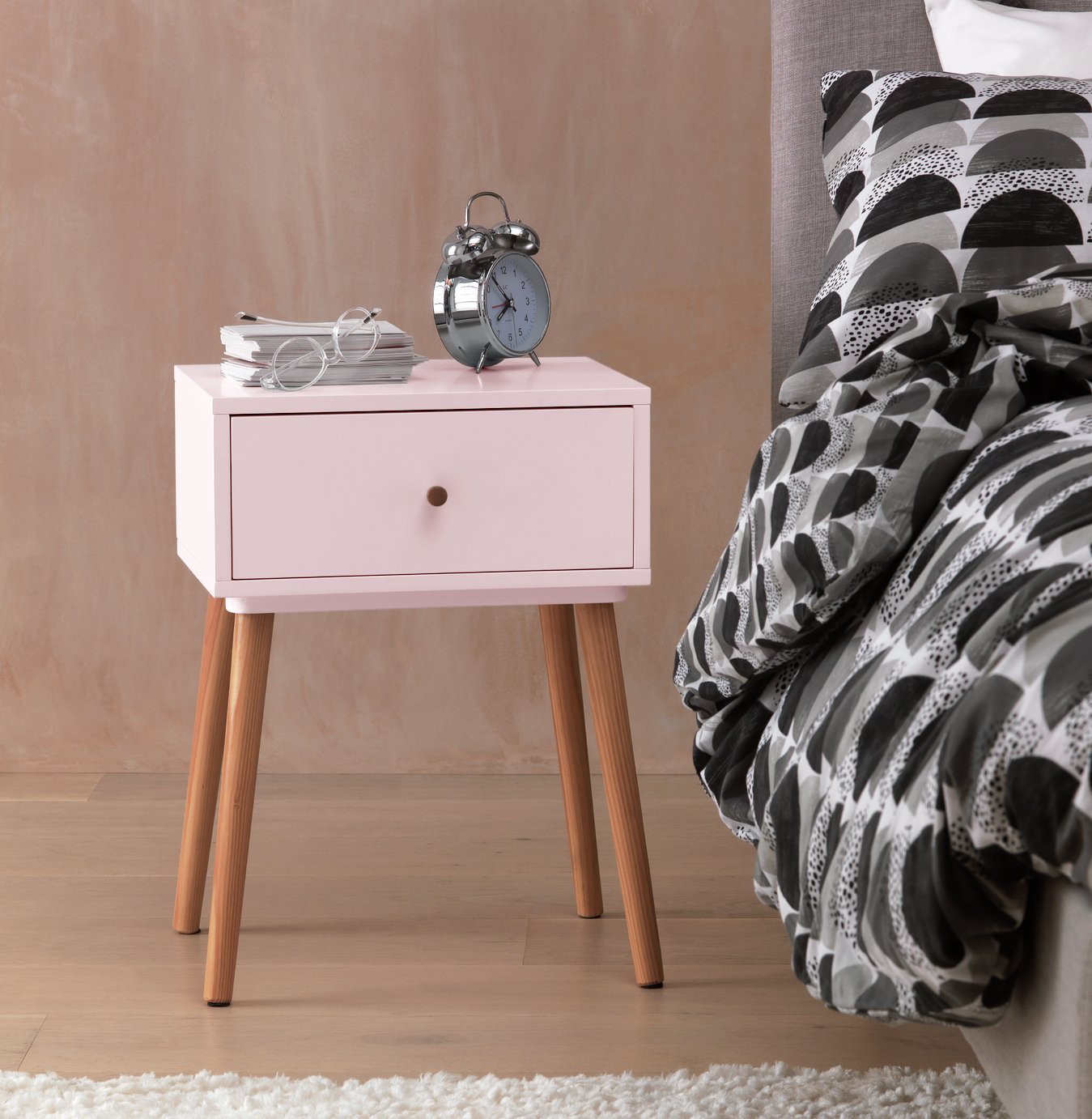 Habitat Otto 1 Drawer Bedside Table