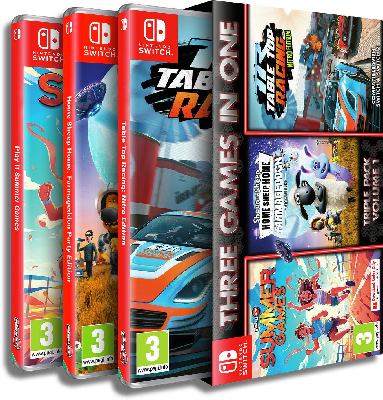 Three Games In One Triple Pack Nintendo Switch Game