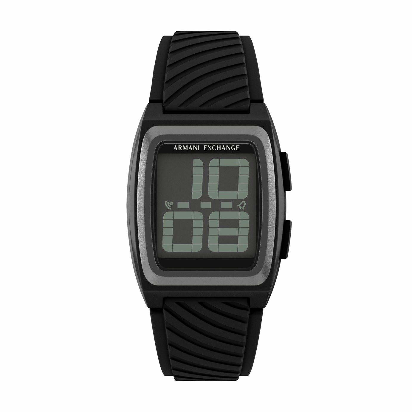 Armani Exchange AX2971 Black Silicone Strap Digital Watch