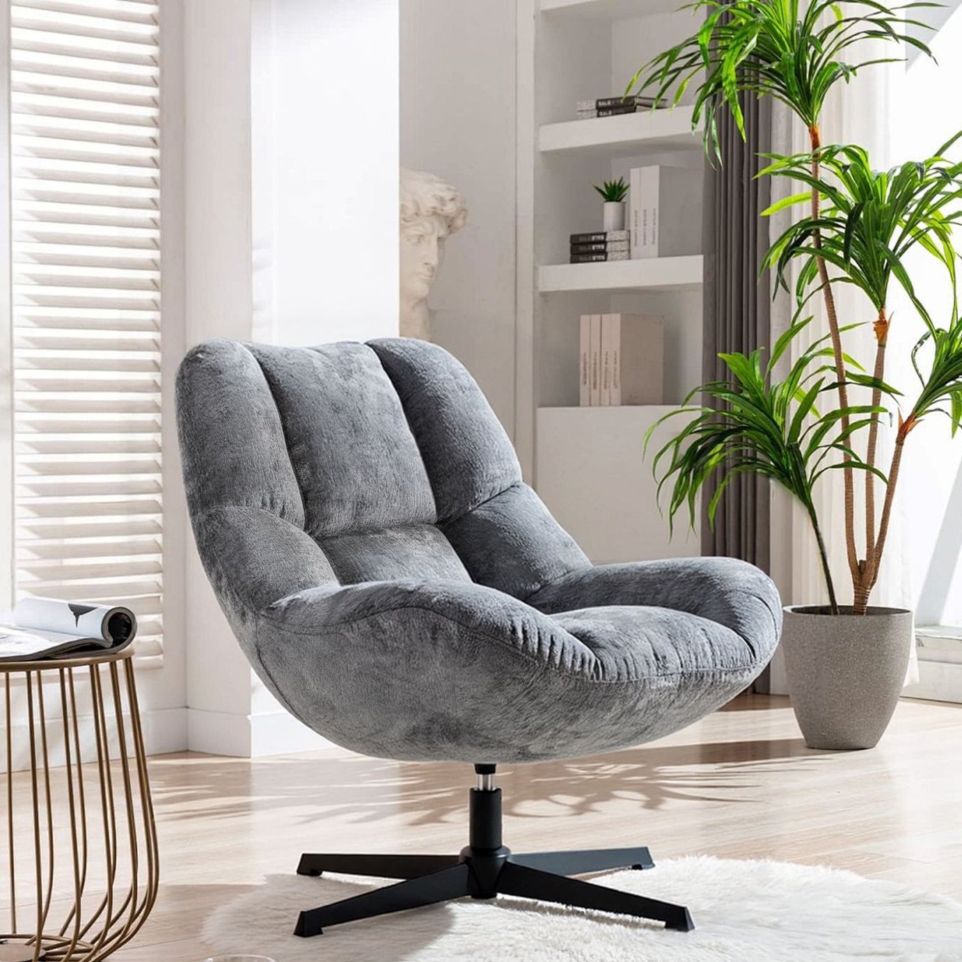 Dorel Silverdale Fabric Accent Chair - Grey