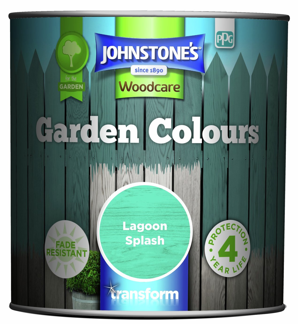 Johnstone's Garden Colours Paint 1L - Lagoon Splash