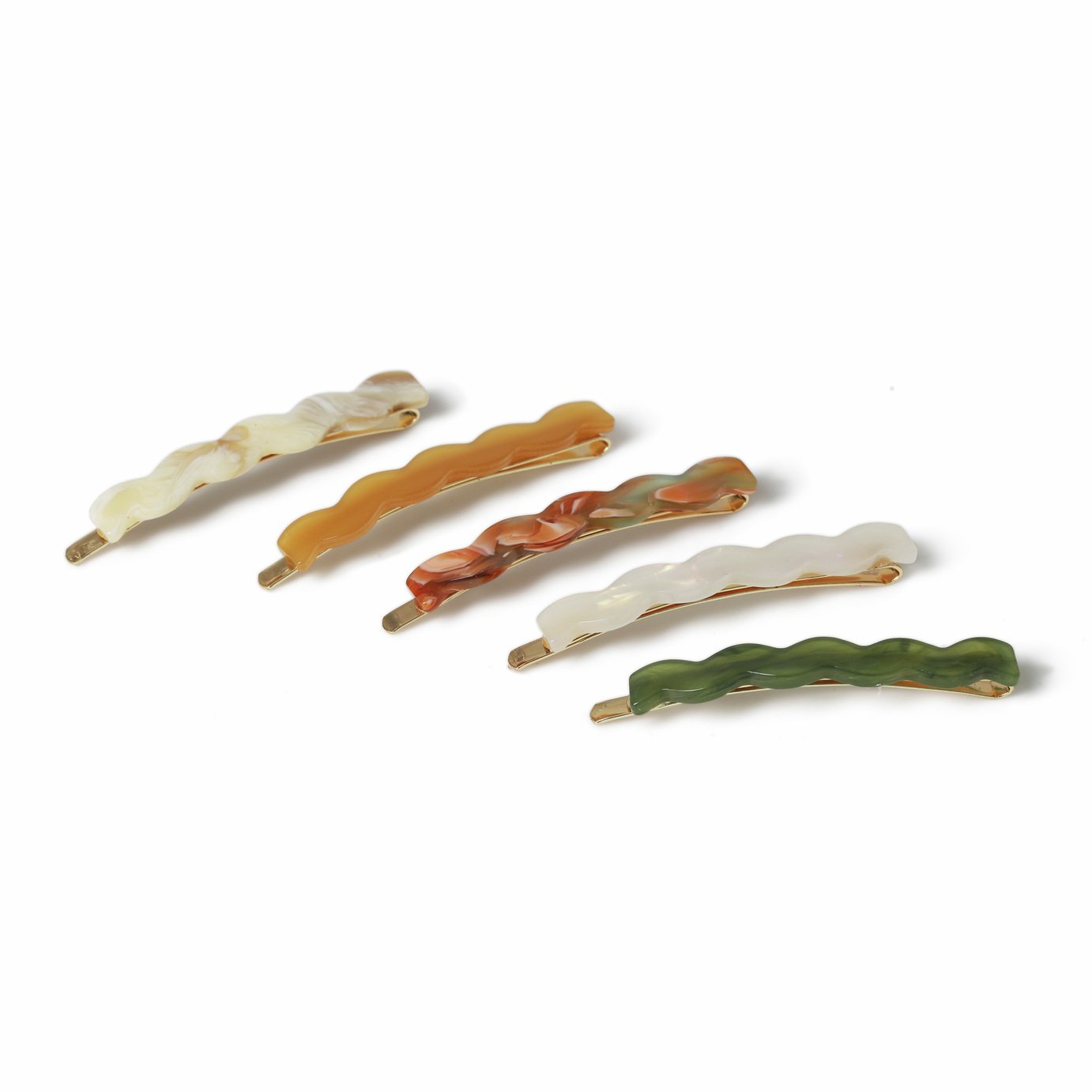 Freedom Wave Hair Slides - Pack of 5