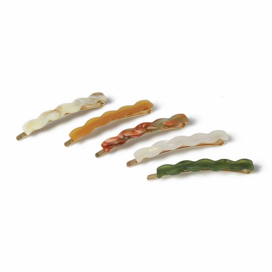 Freedom Wave Hair Slides - Pack of 5