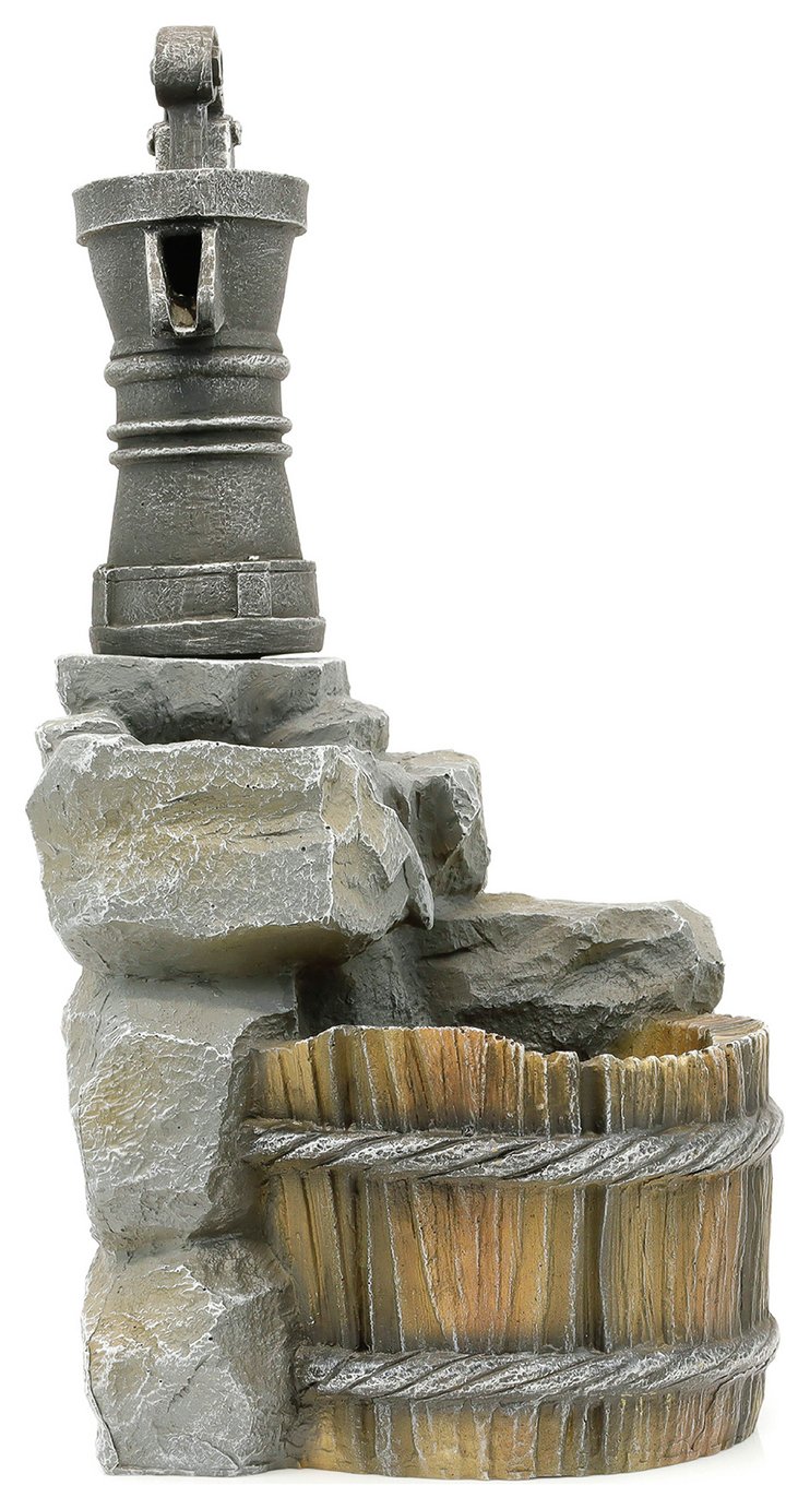 Streetwize Solar Powered Garden Water Feature Hand Pump Well