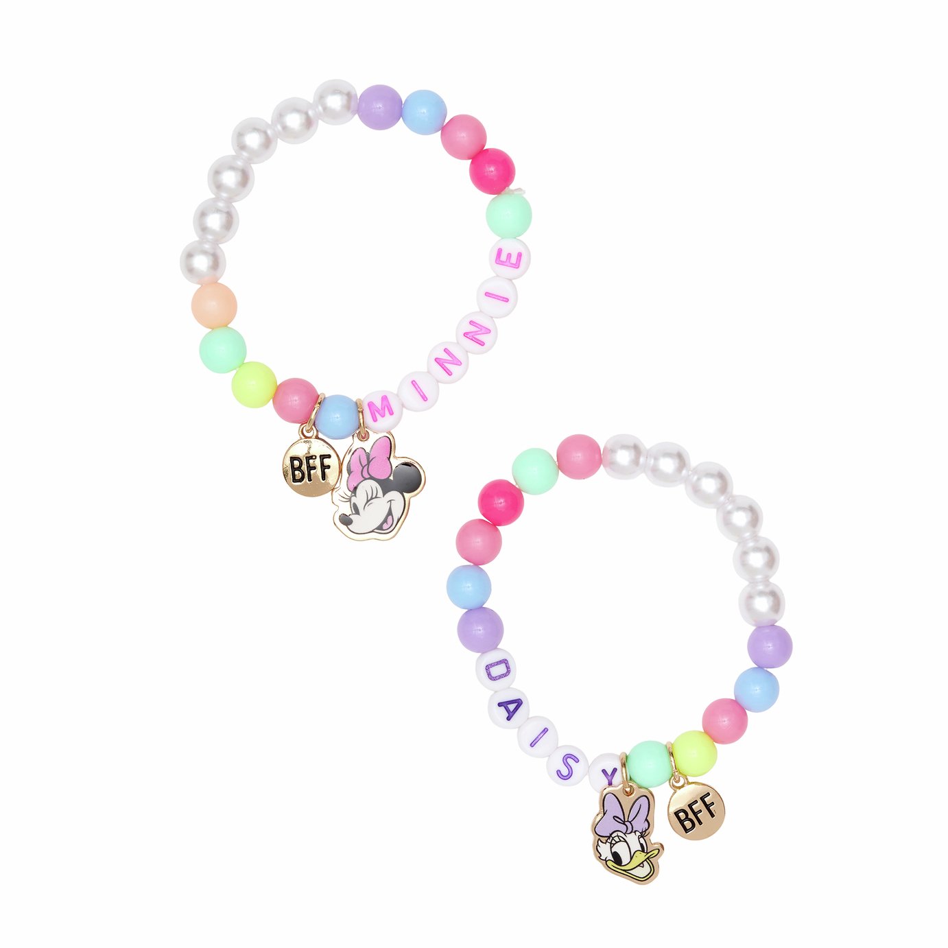 Disney Minnie Mouse and Daisy Duck Friendship Bracelet Set - Pack of 2