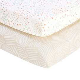 Tutti Bambini Good Life Neutral Fitted Sheet 2 Pack - Cot