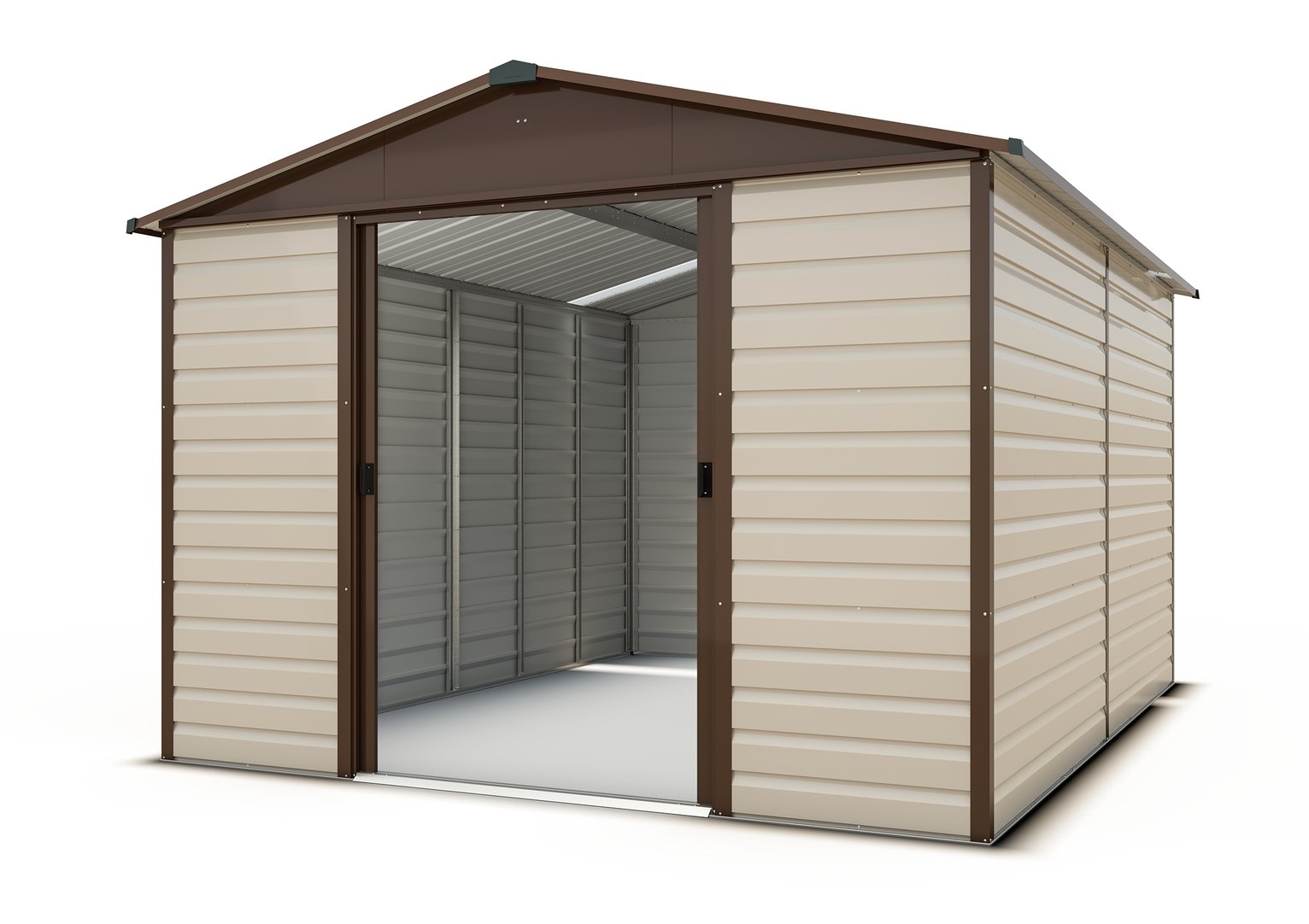 YardMaster Extra Tall Metal Shiplap Shed - 10 x 12ft