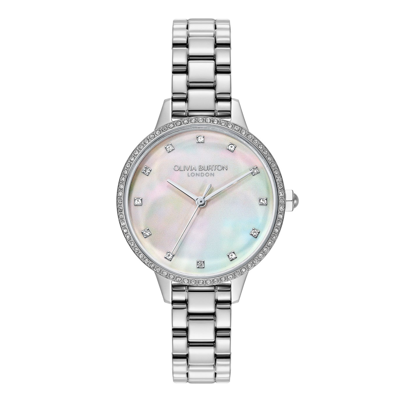 Olivia Burton Stainless Steel Pastel Dial Bracelet Watch