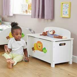 Liberty House Toys Kids Jungle Big Toy Box - White