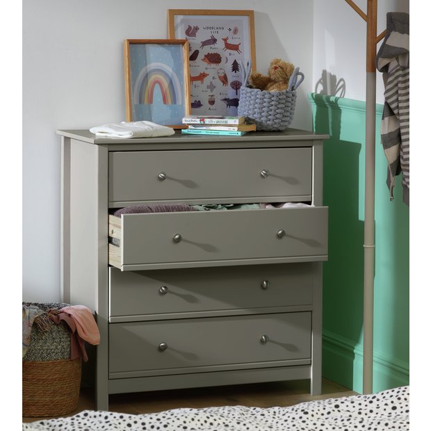 Buy Habitat Brooklyn 4 Chest of Drawers Grey Kids chest of drawers Habitat