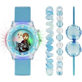 Disney Frozen Kid's Stone Set Watch and Jewellery Set