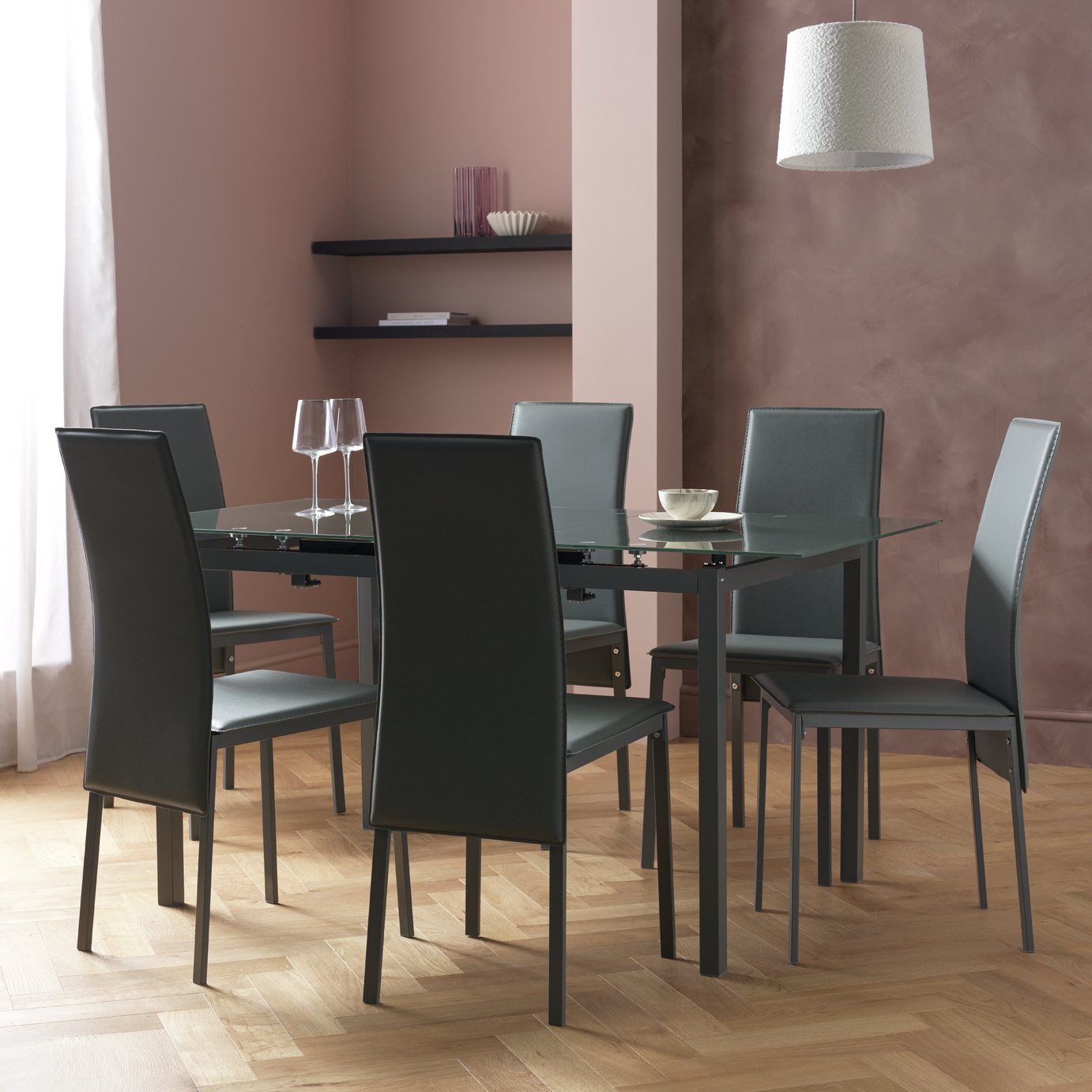 Argos Home Lido Extending Dining Table & 6 Chairs
