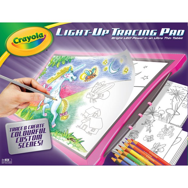 Crayola Light-Up Tracing Pad, Blue, School Supplies, Art Set, Gifts for  Girls & Boys, Beginner Child 